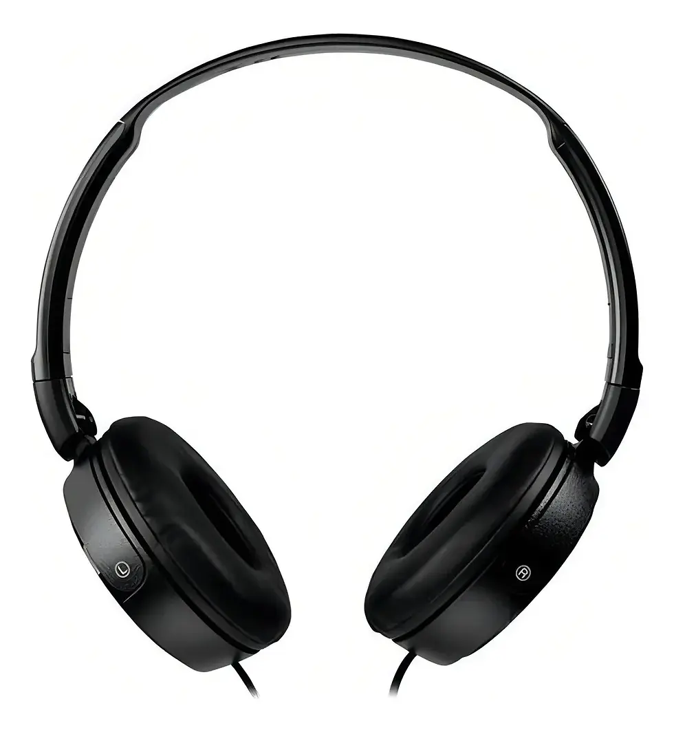 Miniaturbild: Sony ZX110 Over-Ear Dynamic Stereo Headphones (Black) Produto físico