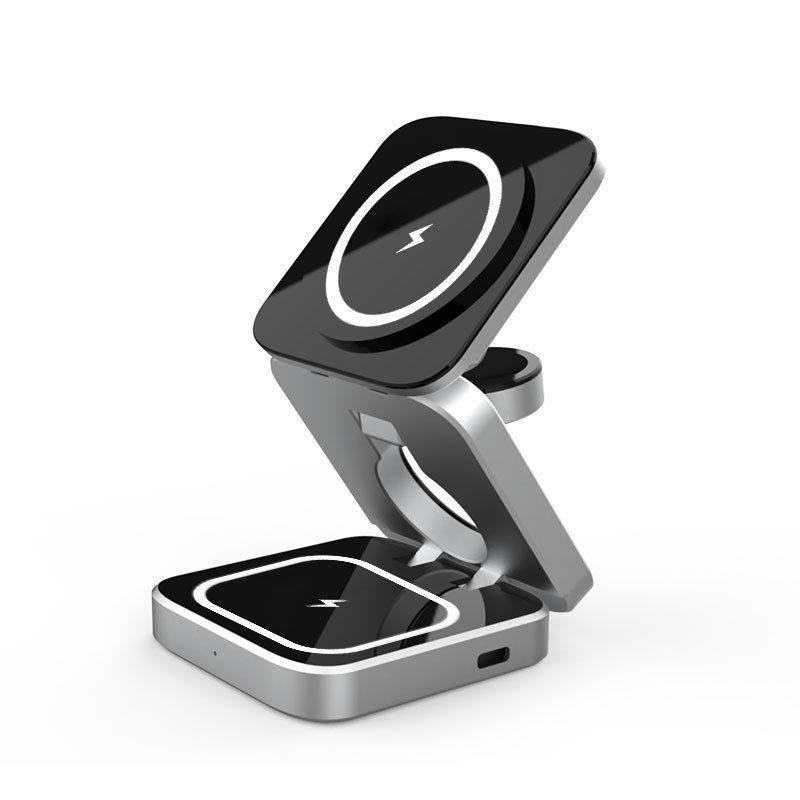 Miniaturbild: 3-in-1 Desktop Wireless Charger Stand for Samsung & Google