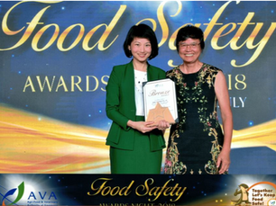 HSF Receives AVA food safety excellence Bronze awards 2018