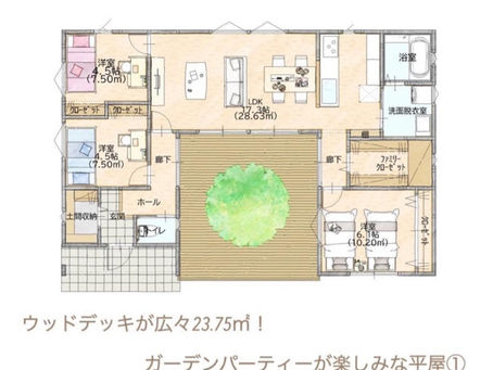 鬼のように素敵なこの字型、平家の間取り
