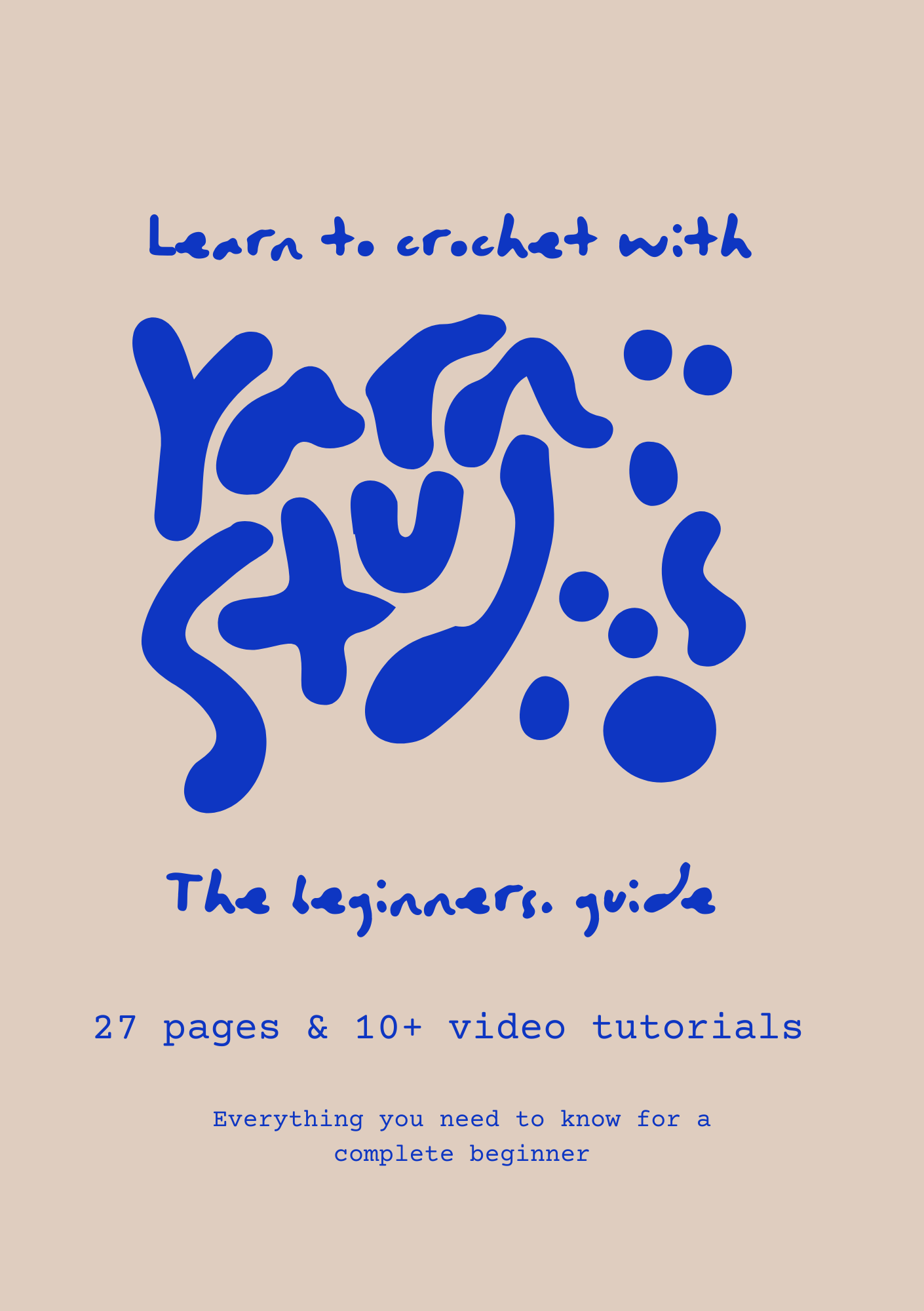 Learn to crochet with Yarni Studios, The beginners guide to learn to crochet