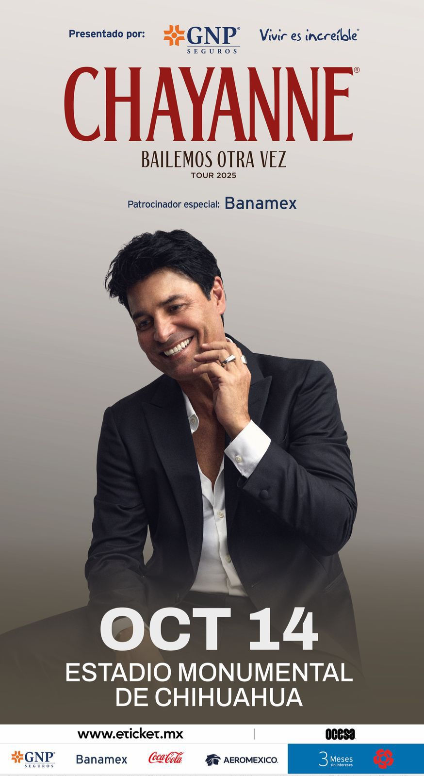 ¡Prepárate para disfrutar del concierto de Chayanne en Chihuahua!