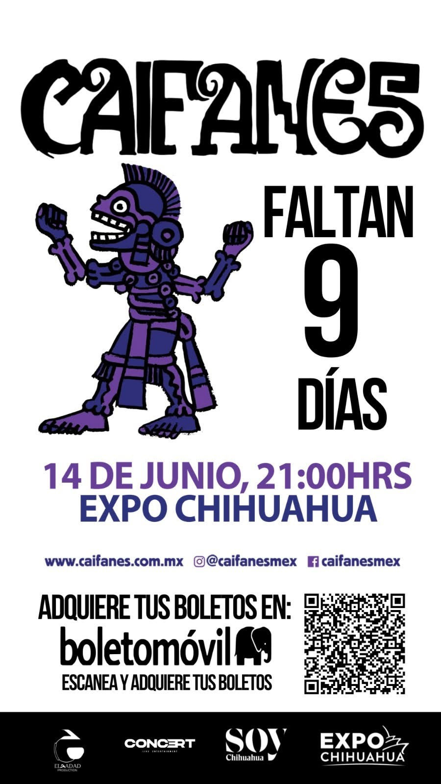 Faltan solo 9 días para vivir el rugido del rock mexicano con Caifanes en Chihuahua