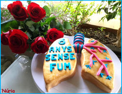 Tarta fondant pulmones