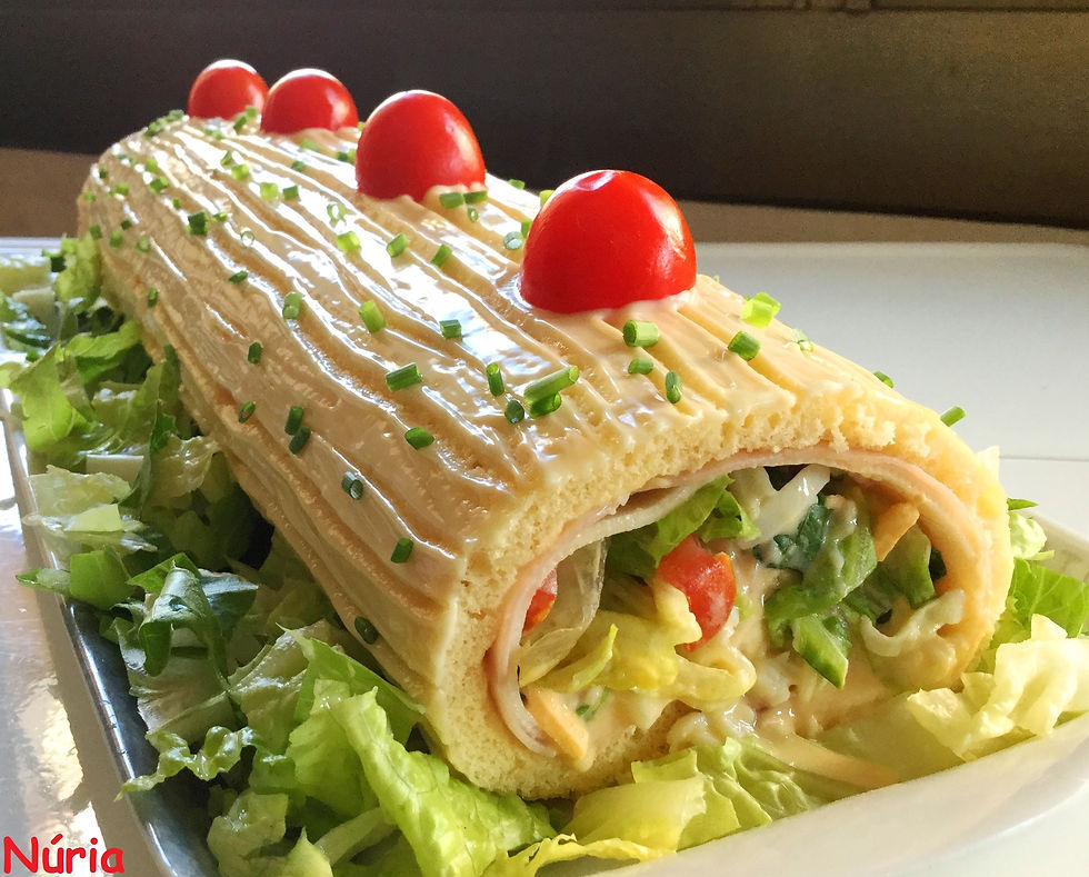 Pionono inglés (brazo de gitano salado)