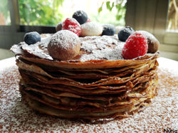 Tarta de crepes con Nutella