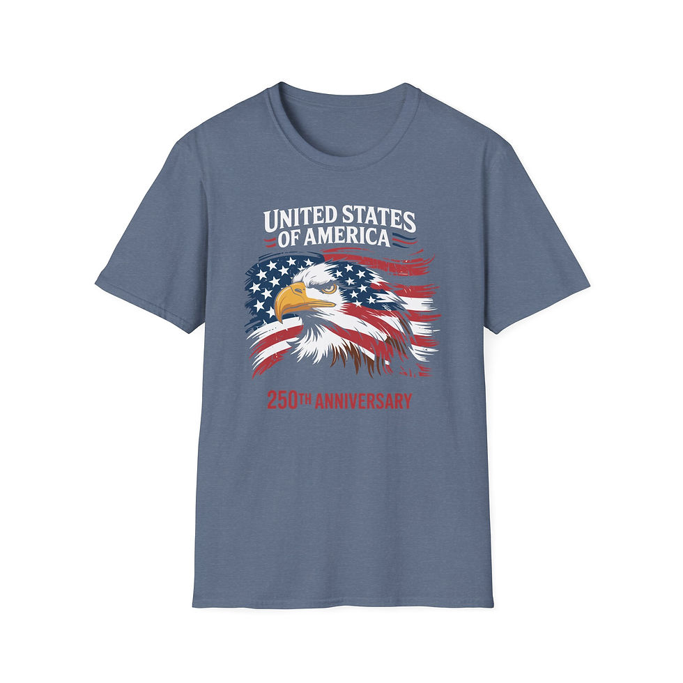 Thumbnail: United States of America Eagle T-Shirt — Patriotic 250th Anniversary Tee