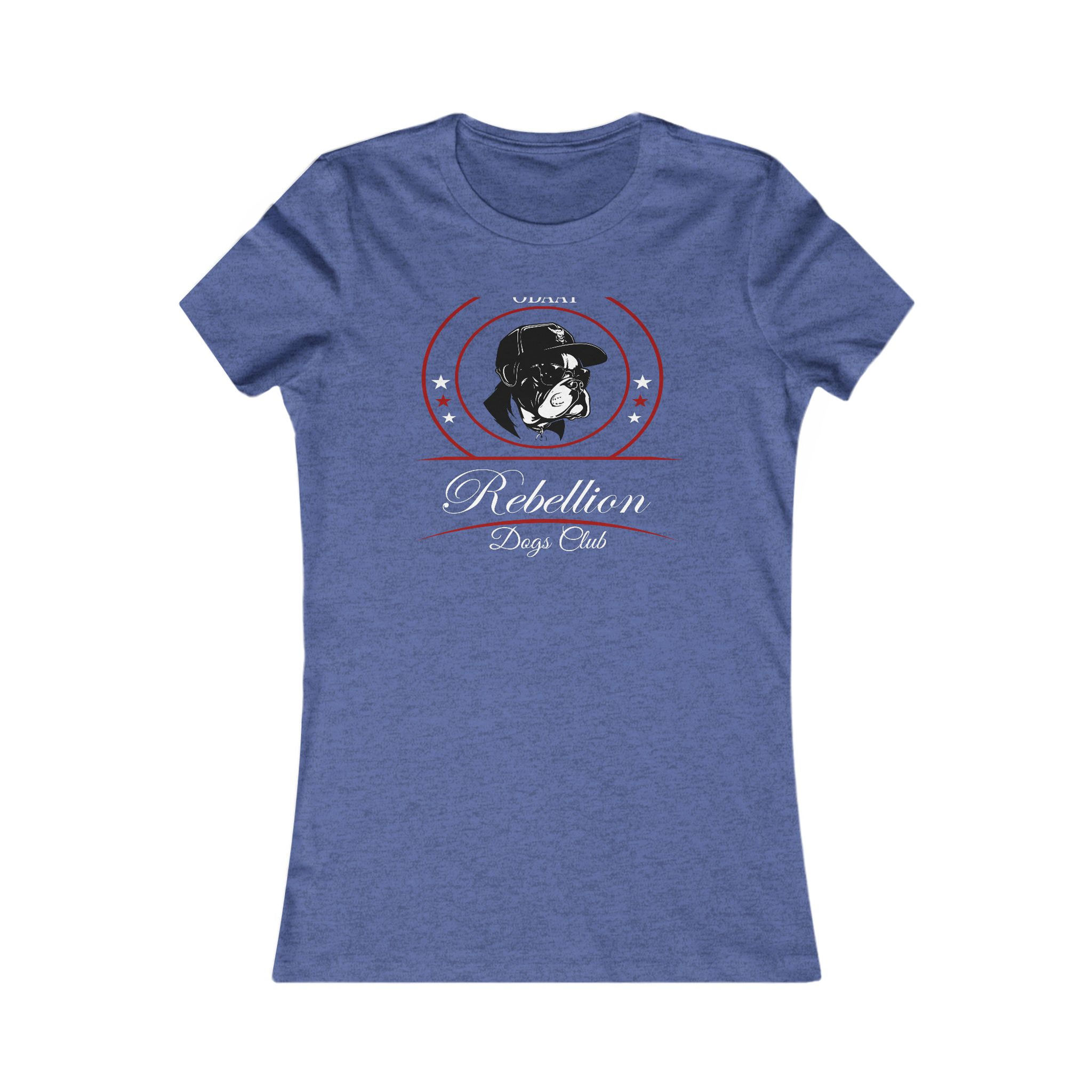 Blue Rebellion Dogs Club t-shirt with dog logo