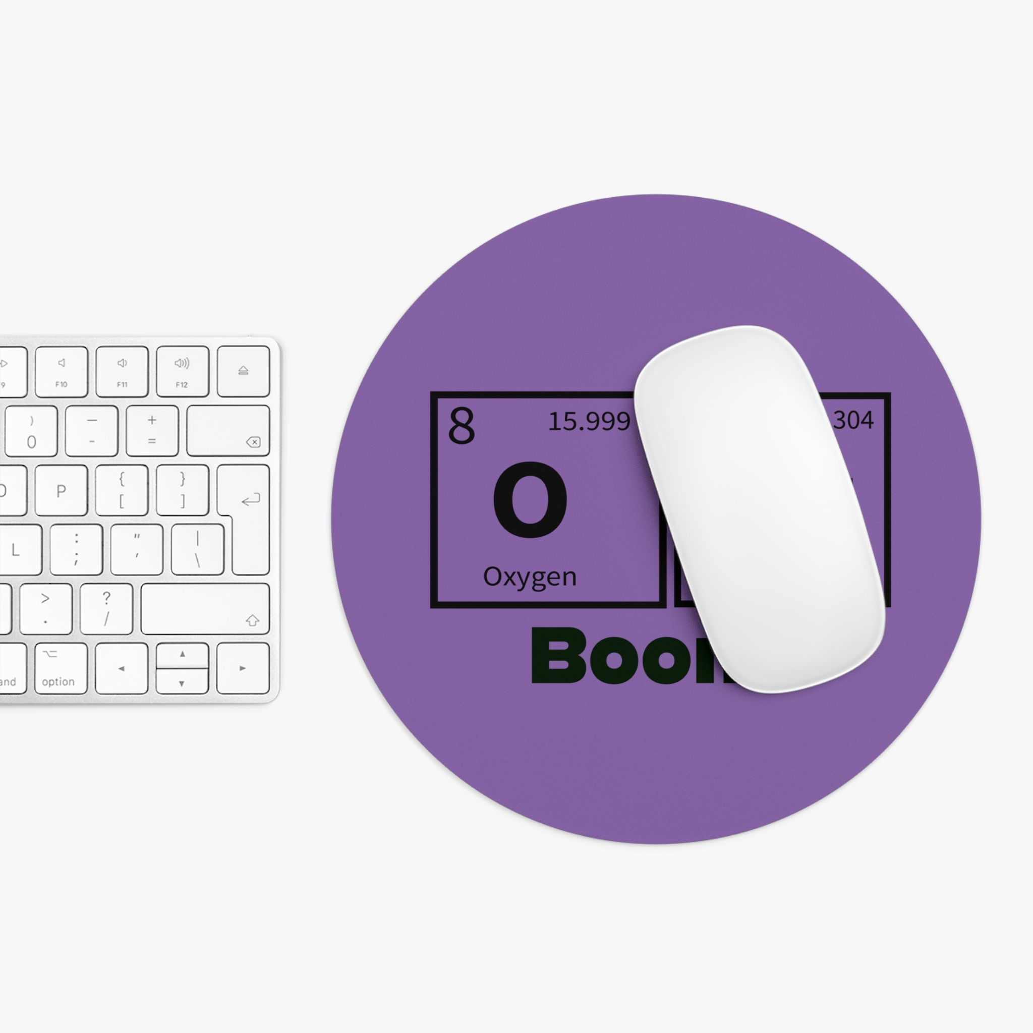 Chemistry Themed Mouse Pad - 'Oxygen & Magnesium Boom!'