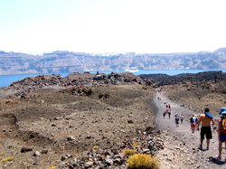 Just leisurely strolling around a volcano