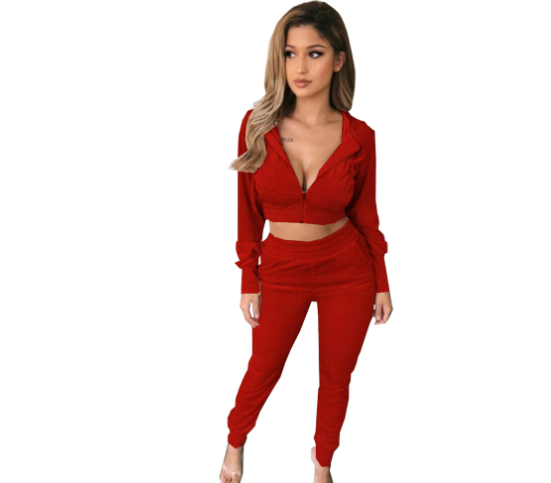 Miniatura: 2019 Women's Casual Two-Piece Sportswear Set