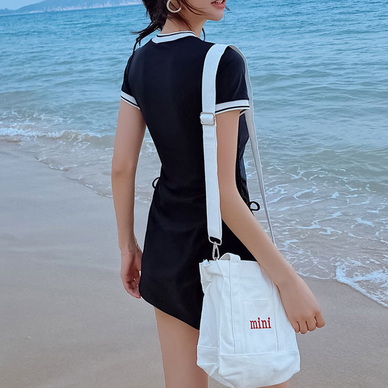 Miniatura: 2024 Women's Two-Piece Swimwear Skirt Style Sporty