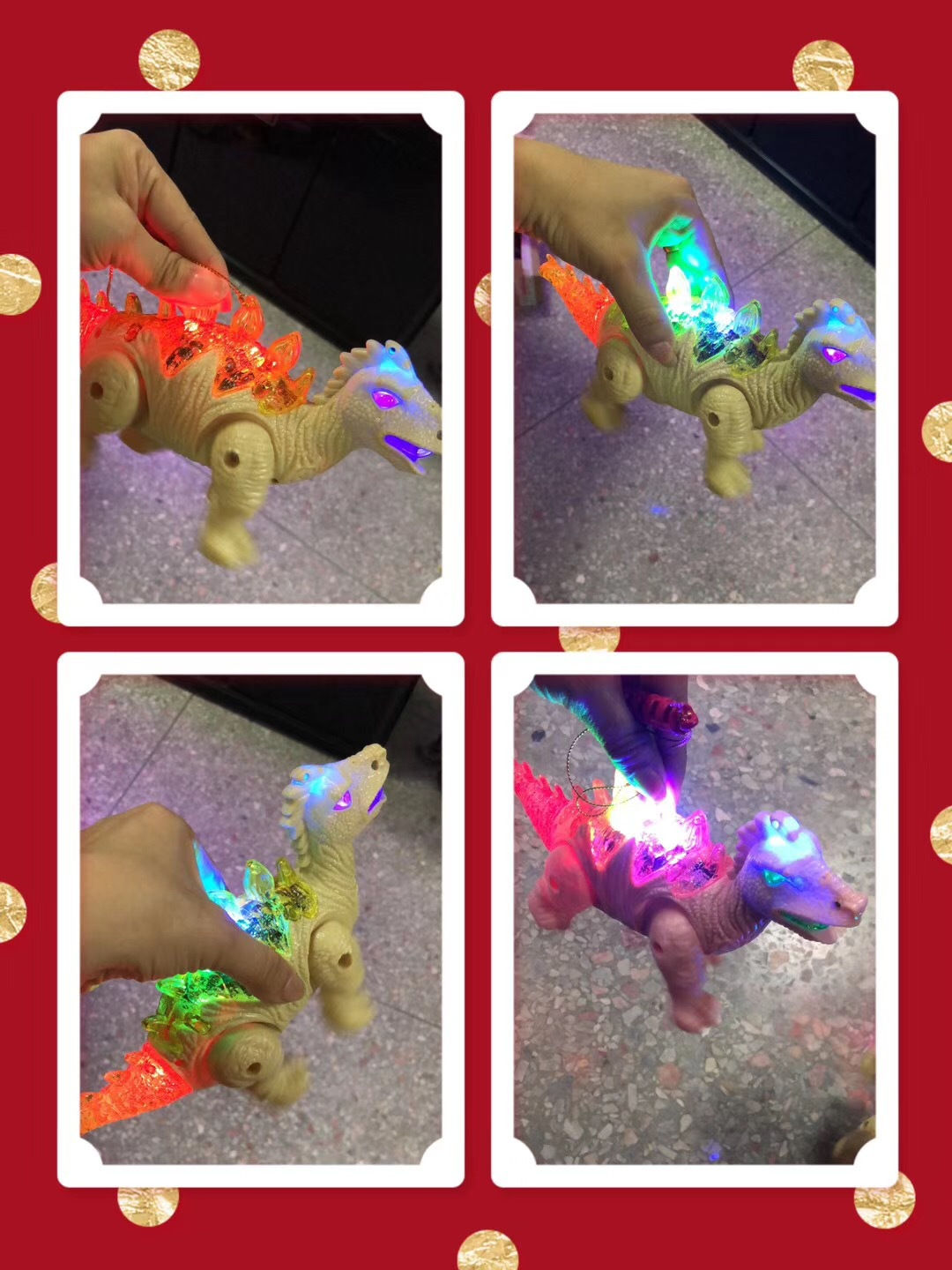 Walking Light-Up Musical Dinosaur Toy for Kids
