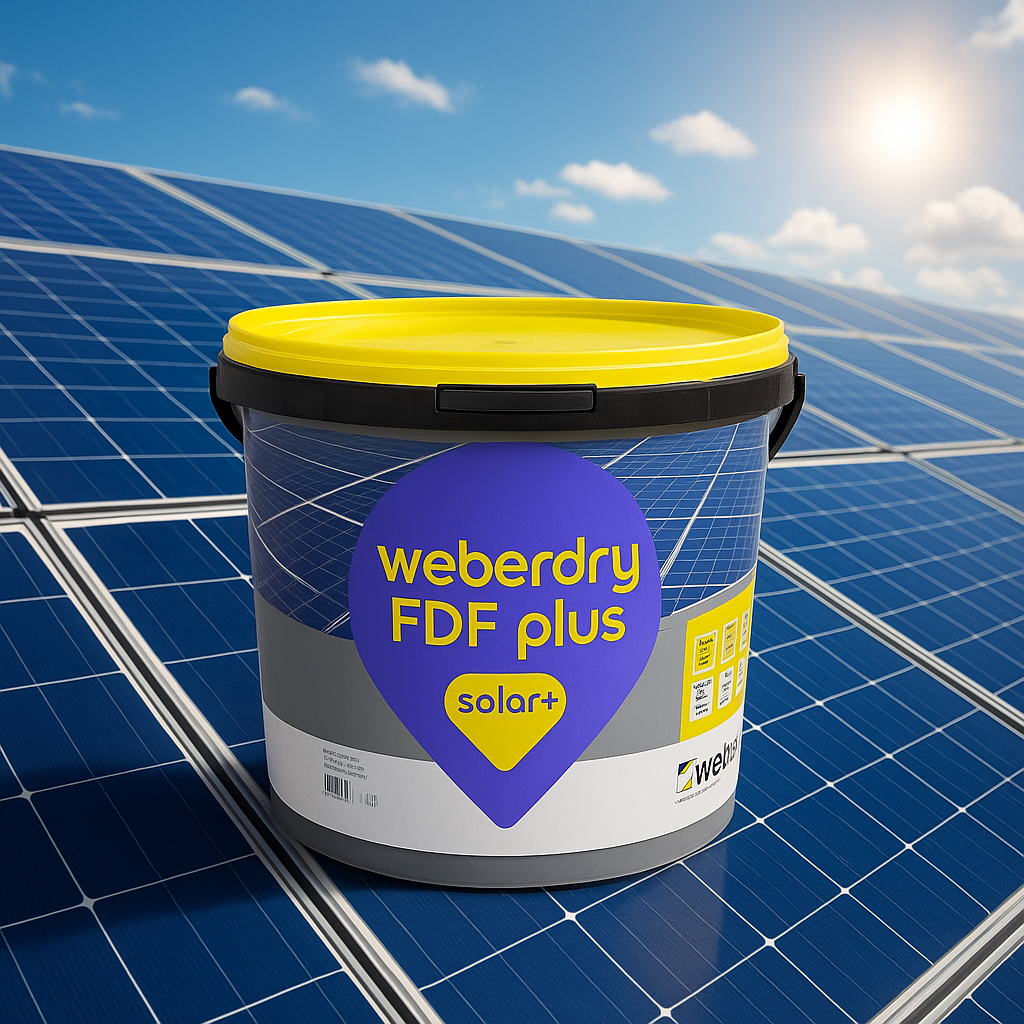 Weberdry FDF Plus güneş panelleri üzerinde