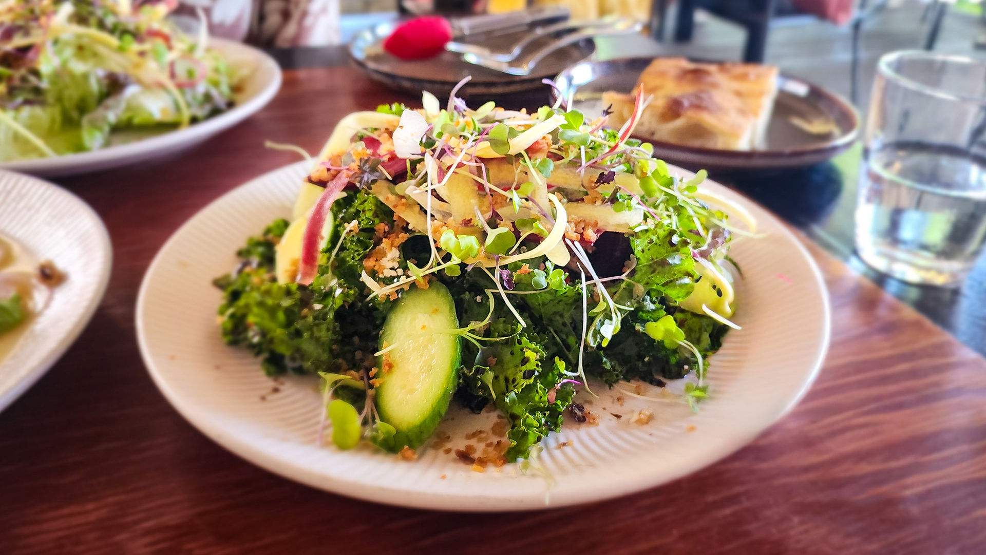 Baby Kale Salad Close-up