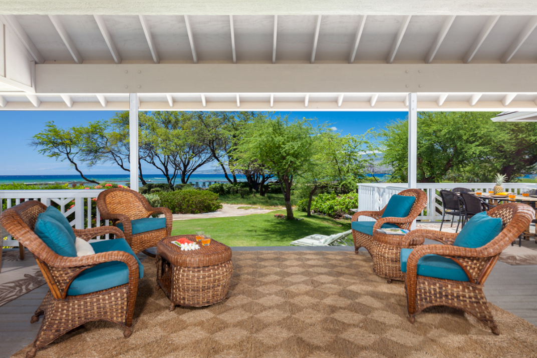 Puako Sands Elua lanai with ocean view