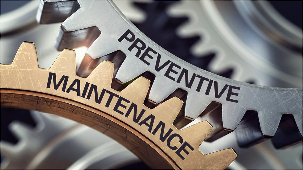 Representation of Preventative Maintenance with gears