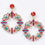 Thumbnail: Multi Rhinestone Round Earring