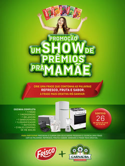 Promoção Um show de Prêmios pra mãe