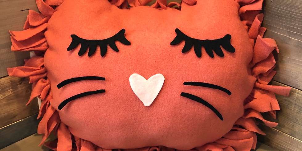 Sleepy Cat Pillow Family Workshop