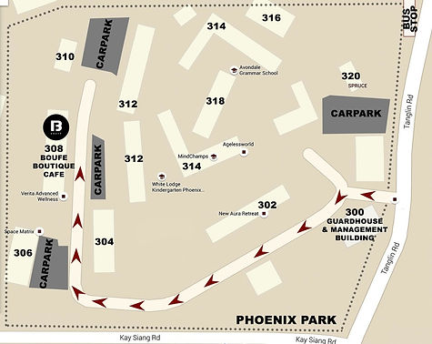 Map of Boufe in Phoenix Park