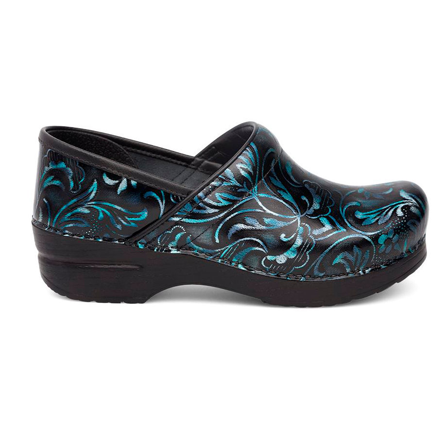 Dansko Blue Damask Patent