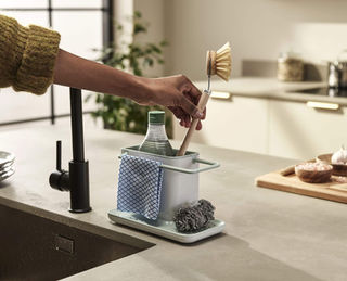 Spoelbak Organizer Caddy voor de keuken spoelbak opberghulp voor spons Spoelbak Organizer Caddy voor de keuken spoelbak opberghulp voor spons