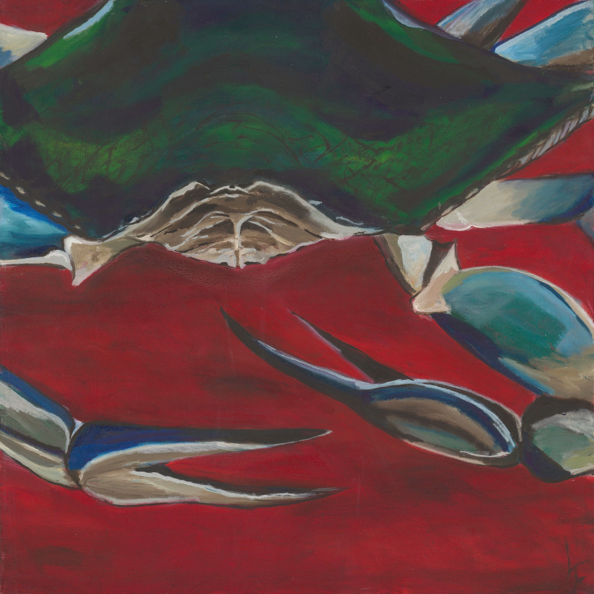 Crab on Red
