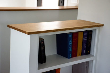 White oak cabinet cap. Finished in Osmo.