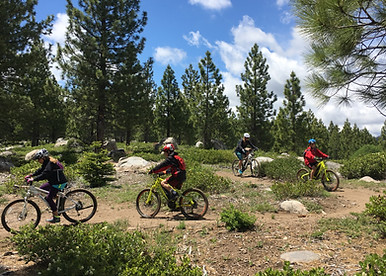 Experience the epic single track of Tahoe! Tahoe Donner has 23 miles of trails that are well marked and maintained. There are both fire roads and challenging single track with great views for riders of all abilities. At the base there is a great lodge with post ride food and drinks at The Alder Creek Cafe.