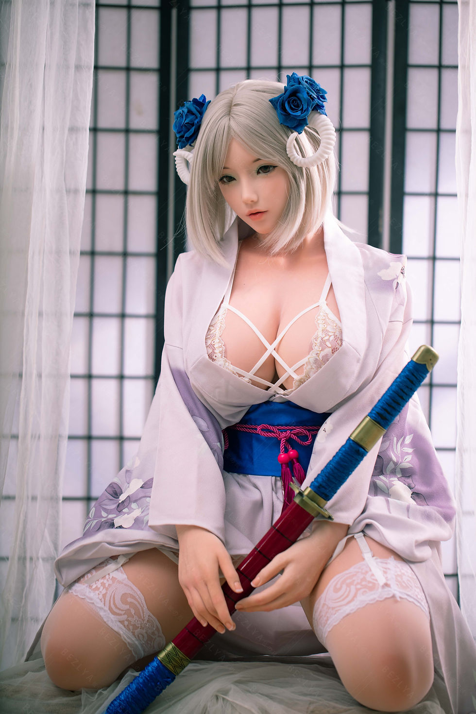 Thumbnail: BEZLYA's Beloved Doll - (#0222) Coral - 160M cm 2.1 - (All Silicone)
