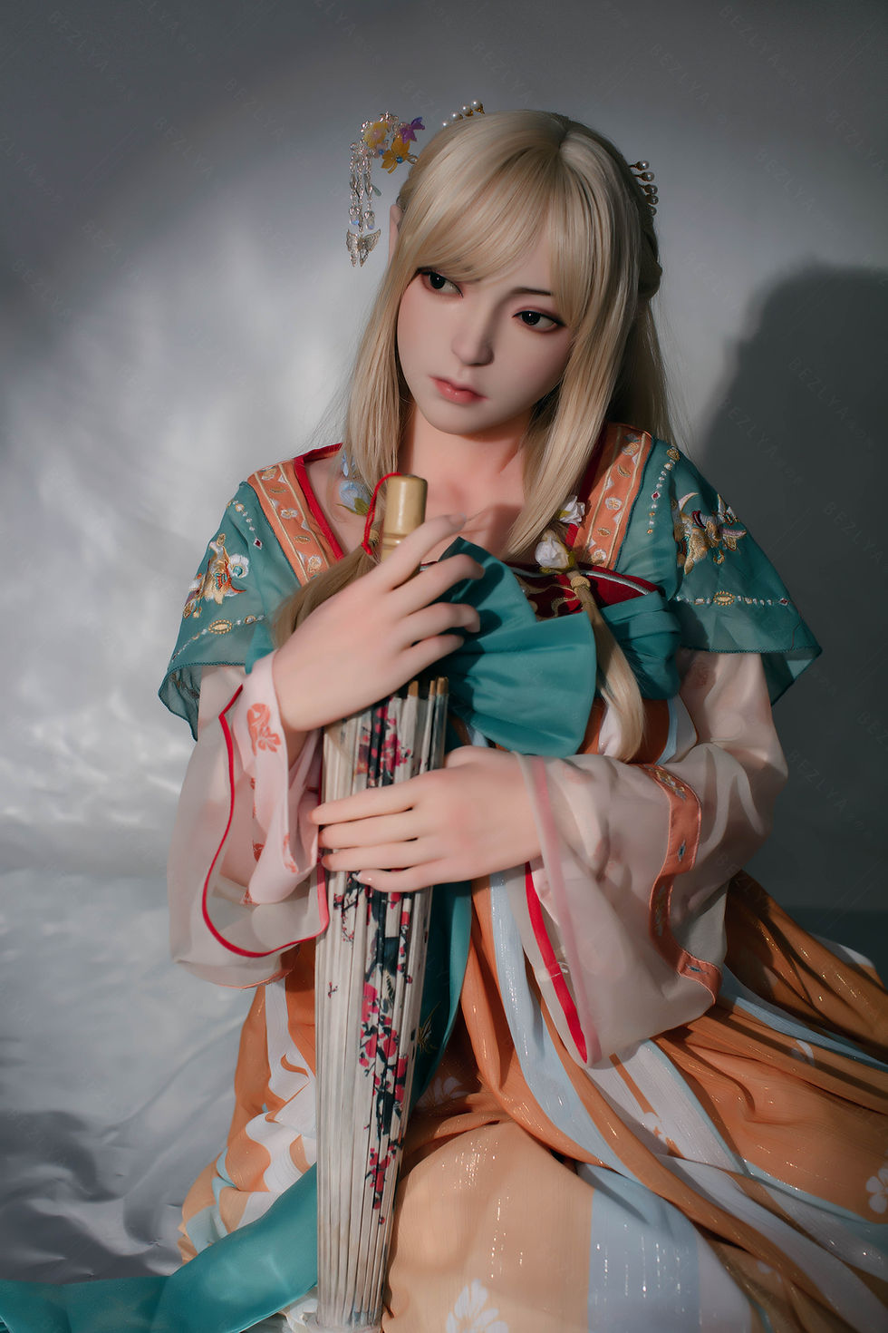 縮圖：BEZLYA彼之良娃娃-(#0173)三色堇-160cm B罩杯 2.0-(矽膠頭+TPE身)