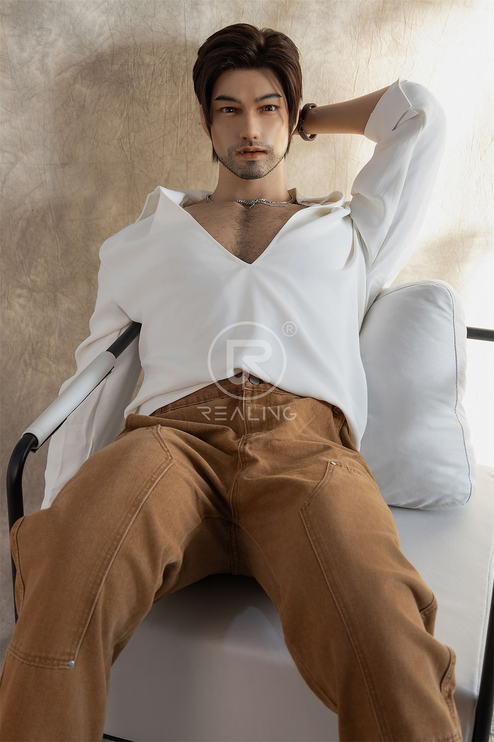 Thumbnail: Realing Male Silicone Doll - Honston - 186cm - (All Silicone)