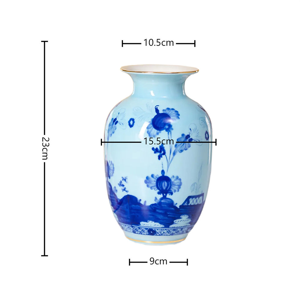 Thumbnail: Home Decoration Living Room Ceramic Vase Printing Hand-Painted Blue And White Po