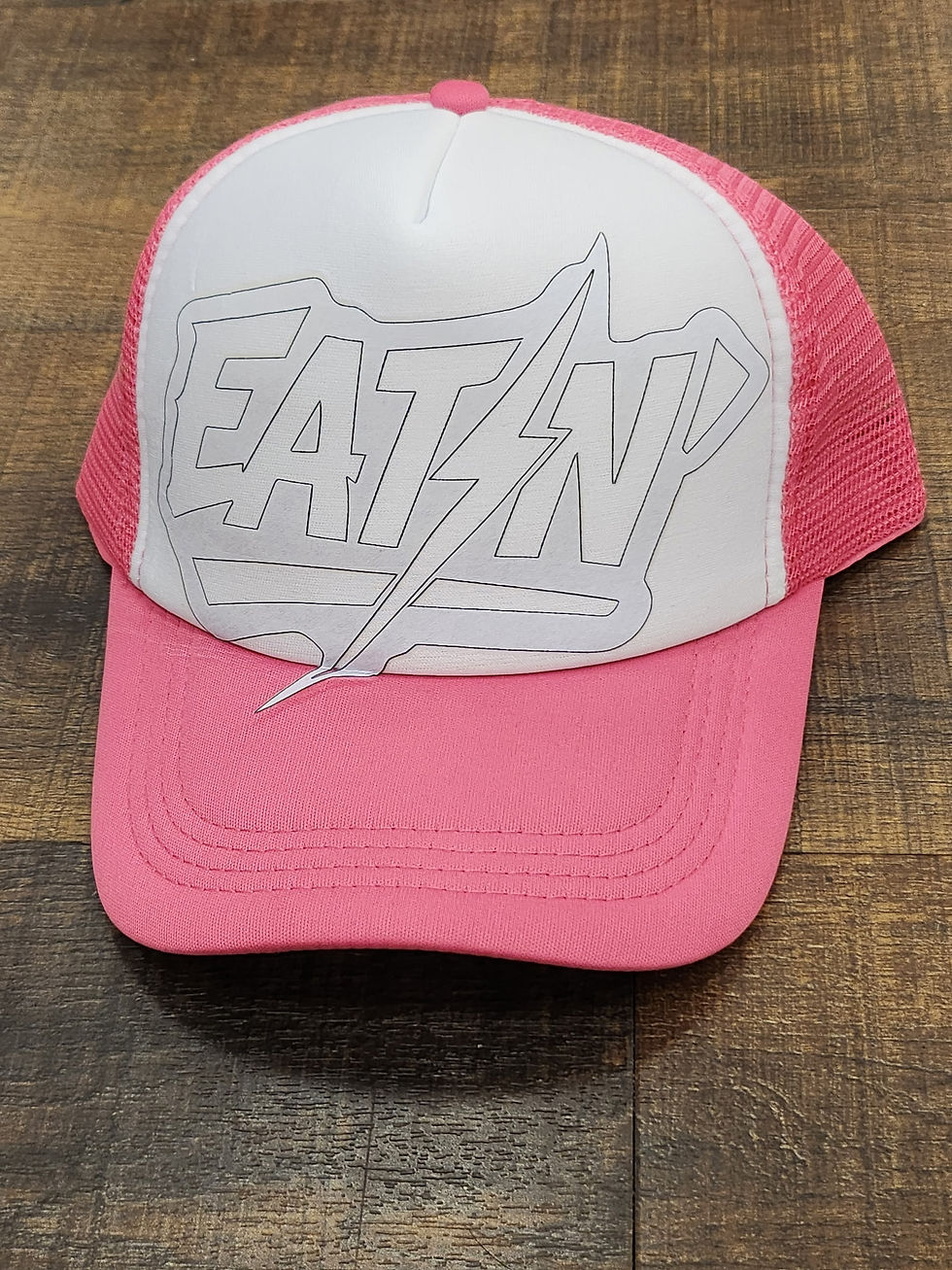 EAT⚡️N Hat (Pink & White)