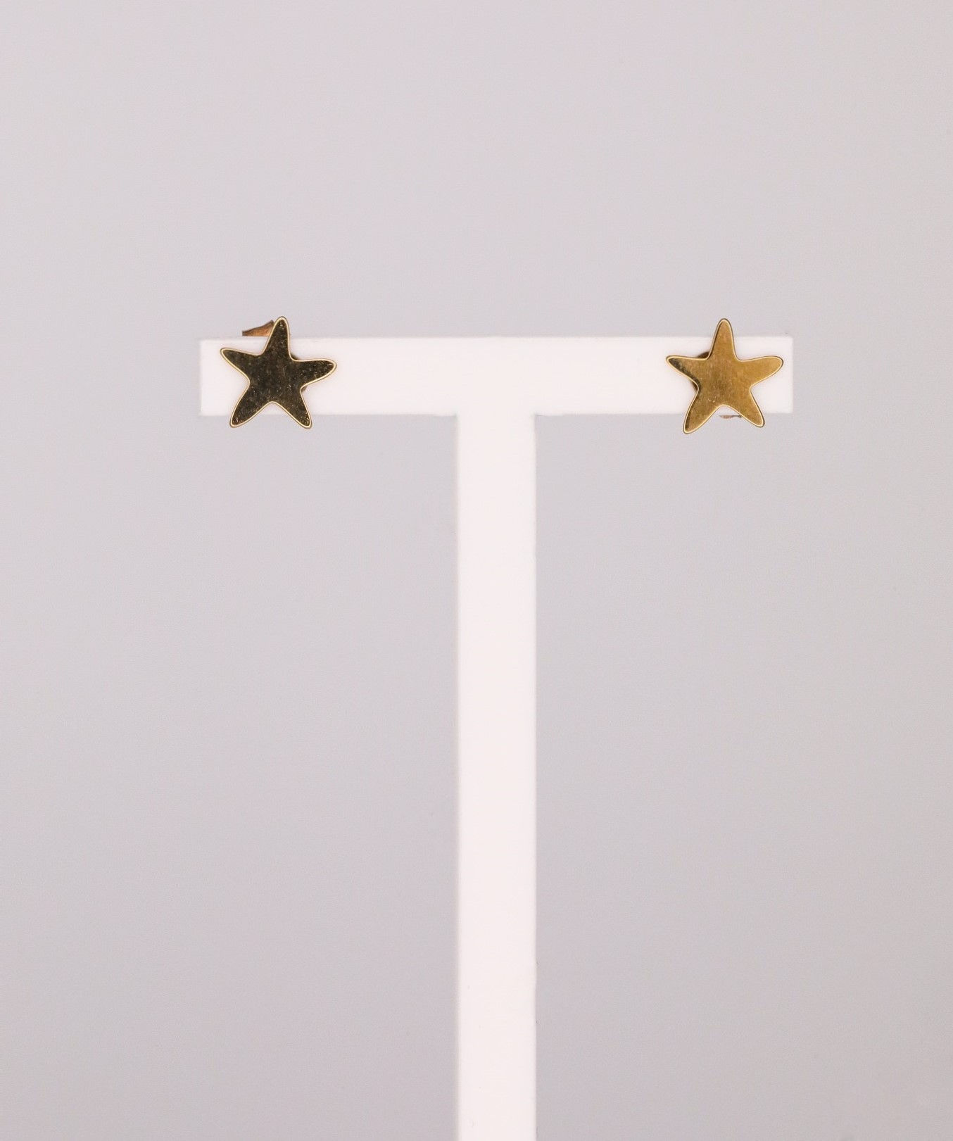 Brincos ouro amarelo 9kt 0.5g - estrela 6mm