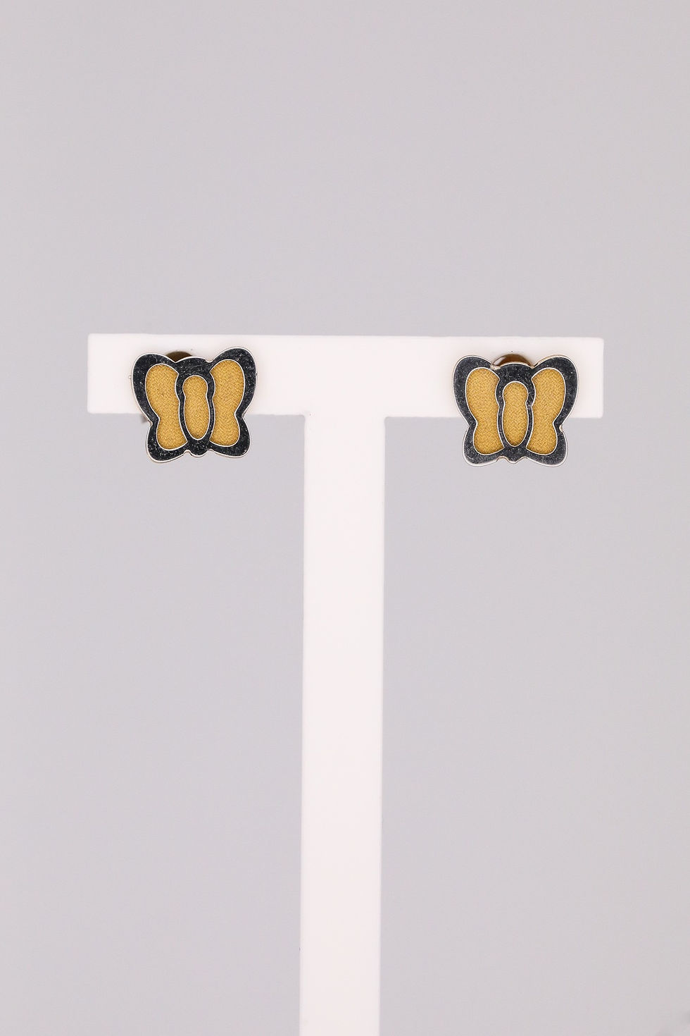 Brincos ouro amarelo 9kt 0.6g - borboletas 6mm