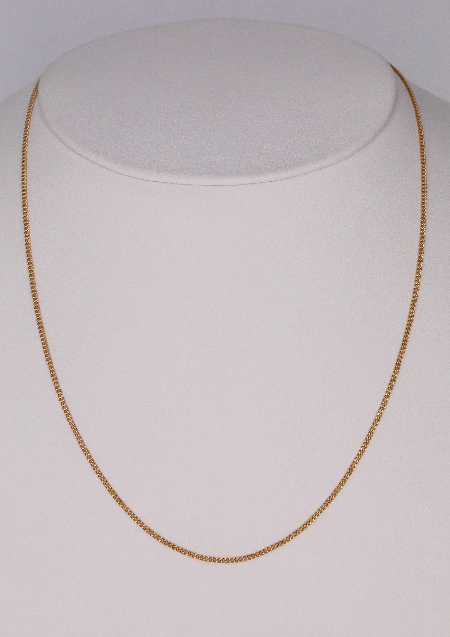 Fio em ouro amarelo de malha barbela