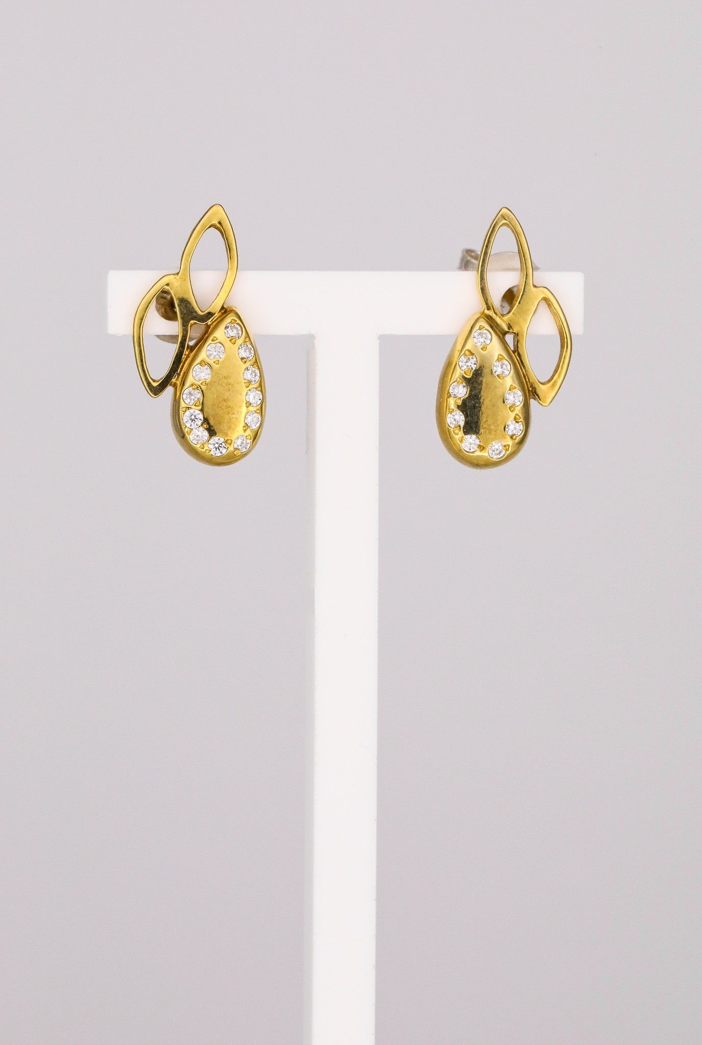 Brincos em prata com zircónias - Xamma