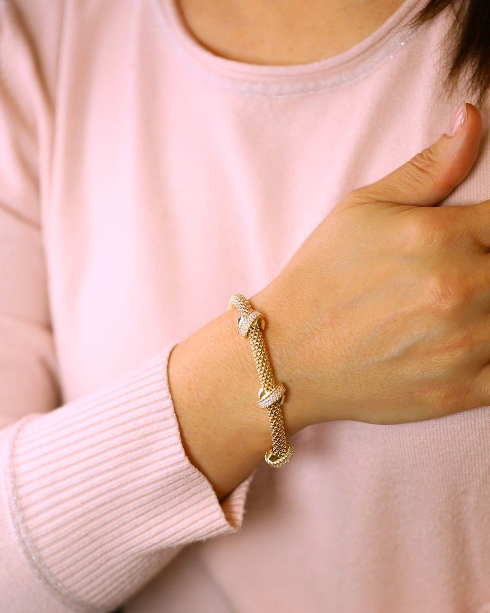 Visualização da pulseira colocada no pulso