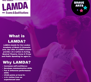 What is LAMDA LAMDA stands for the London Academy of Music & Dramatic Arts. Our offer of L