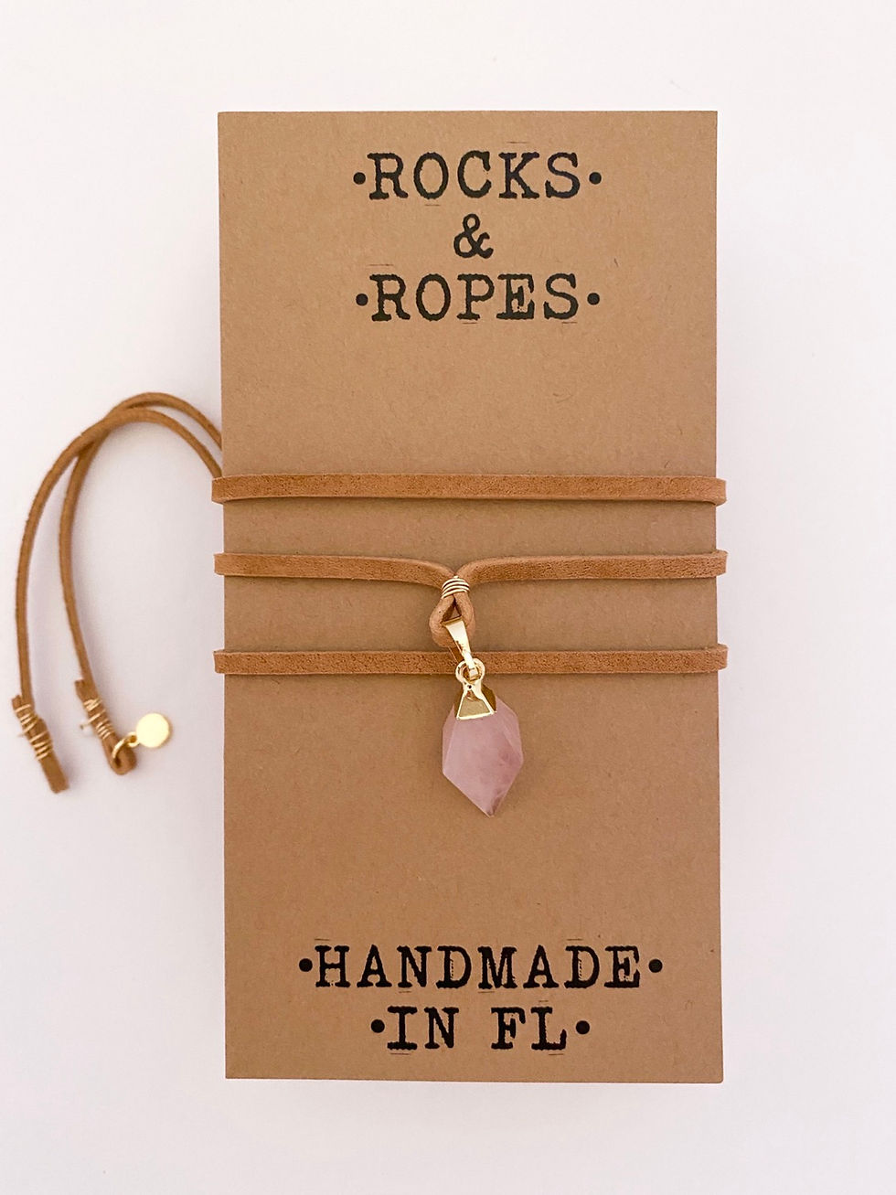 Thumbnail: Rose Quartz Necklace Wrap