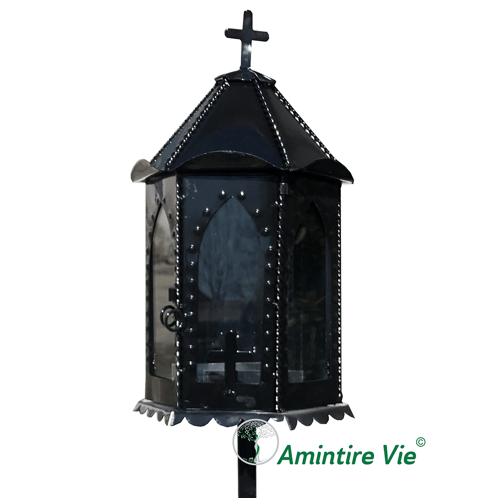 felinar metalic pentru monumente funerare