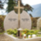 Monument funerar premium din granit cappuccino