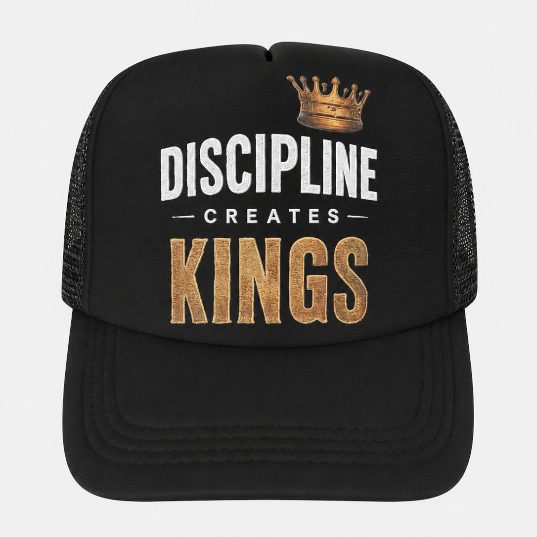 "Discipline Creates Kings" Trucker Hat