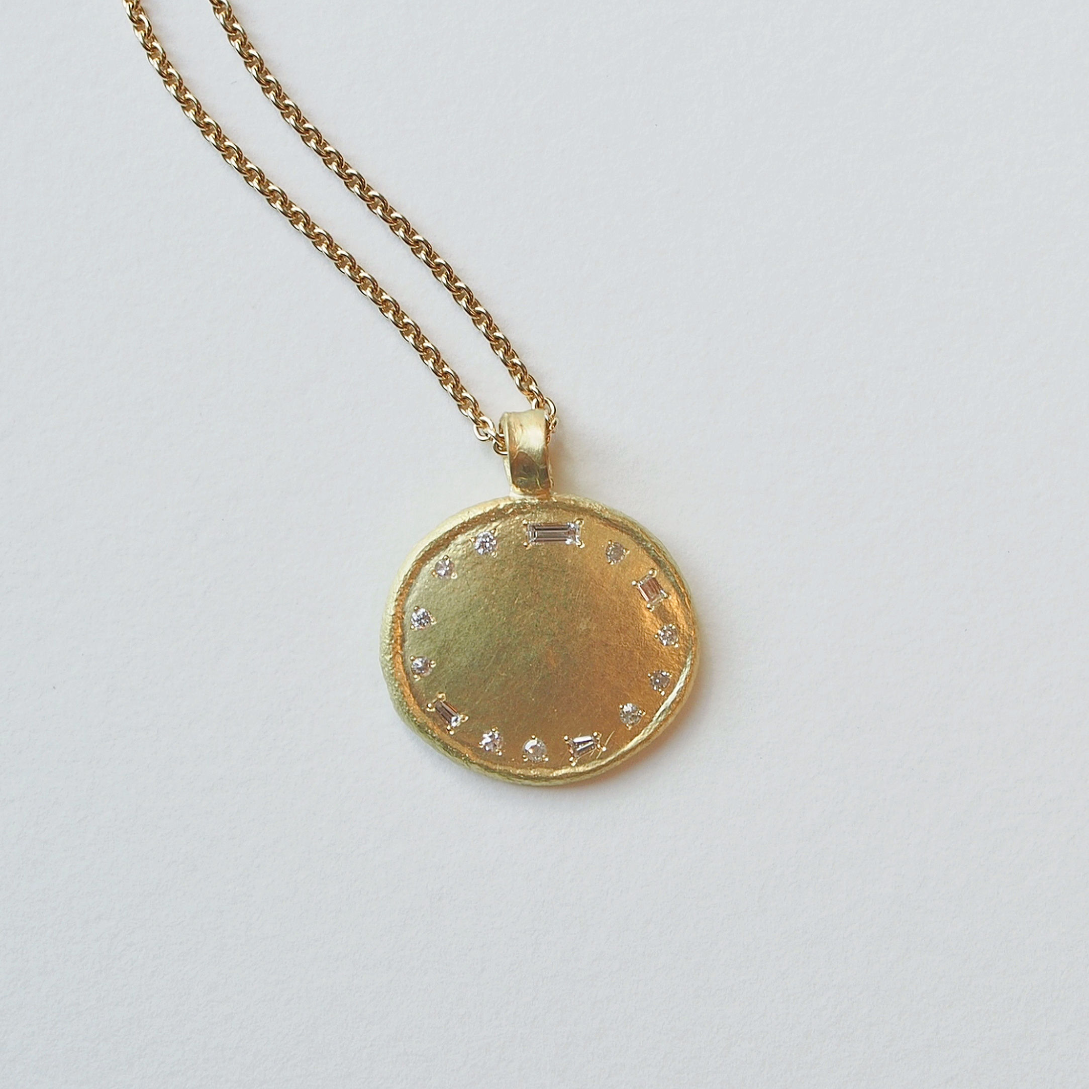 Diamond Mosaic Pendant Necklace