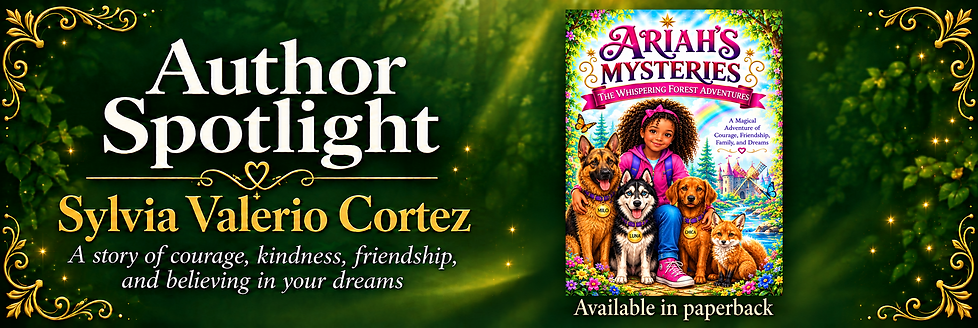 2026 10 20 Cortez, Sylvia Ariah's Mysteries Author-Spotlight-Courage-Kindness.png