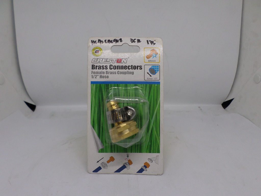 Creston Brass Connectors Female Brass Coupling 1/2" Hose