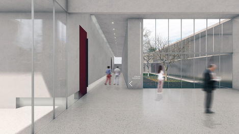 Enterijer Memorijalnog centra žrtava pogroma u Novom Sadu – savremeno arhitektonsko rešenje