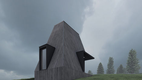 Detalj teksture prirodnog drveta kao fasadne obloge na modernoj montažnoj kući